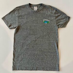 Ripndip Jump Rope World Men’s Small Heather Gray Tee Earth 3 White Cats